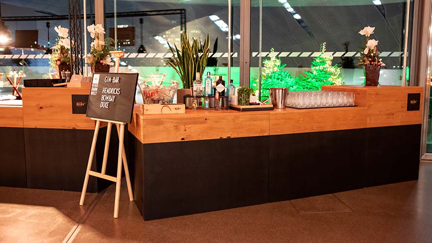 Gin-Bar Gin-Bar in der BMW Welt im Industrial-Design