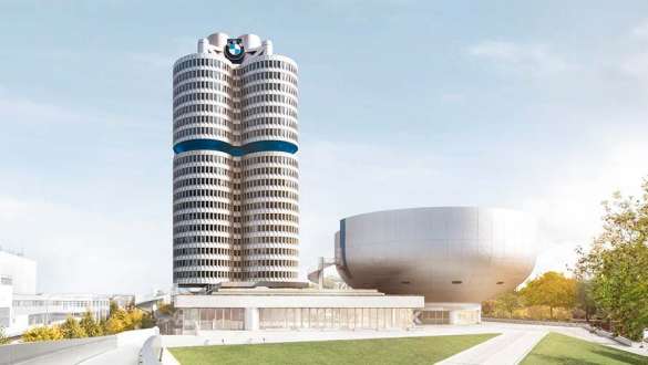 Aussenansicht BMW Museum Aussenansicht des BMW Museum im Olympiapark