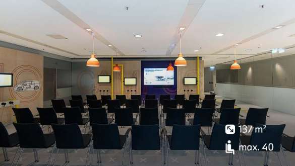 Campus BMW World Munich campus with seating